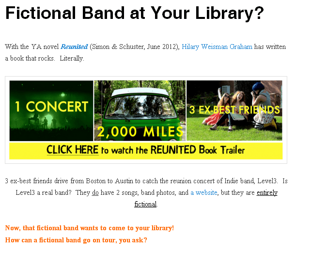 Fictional Band at Your Library Curious City DPW-130906